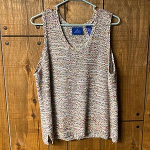 j. h. collectibles Sleeveless top in multicolors Sz XL  Super comfy Machine wash